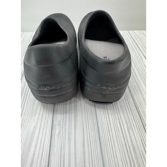 Crocs Dual Comfort  Lock Slip-Resistant Clog Women's 9 Black Work Shoe Comfort‎ - Picture 4 of 8